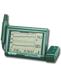 Extech RH520A-220 - Humidity+Temperature Chart Recorder with Detachable Probe (220V)